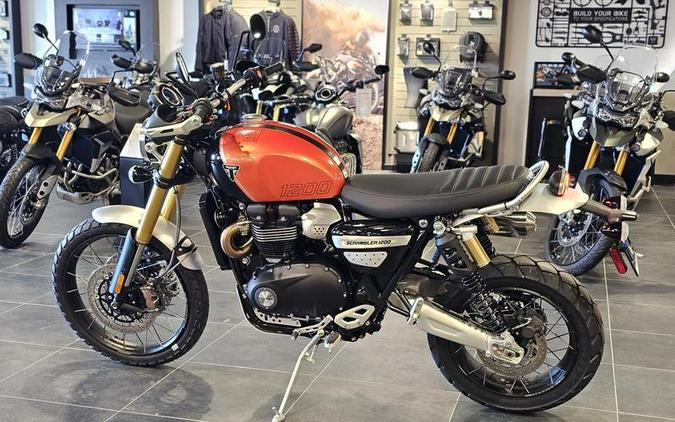 2024 Triumph Scrambler 1200 XE Baja Orange / Phantom Black