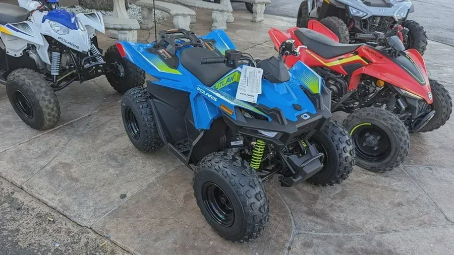 New 2024 POLARIS OUTLAW 70 EFI VELOCITY BLUE