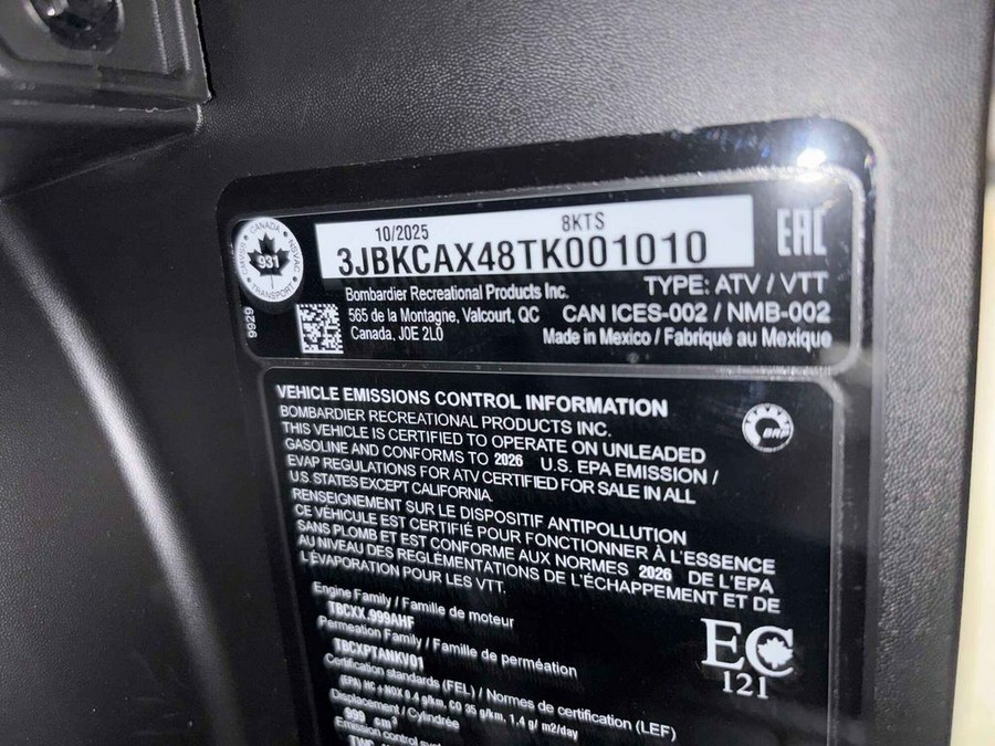 2026 Can-Am DEFENDER HD11 MAX XT BLACK