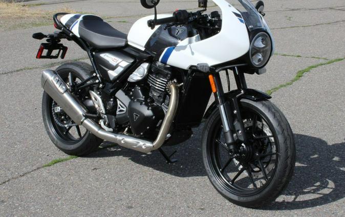 2026 Triumph Thruxton 400 Pearl Metallic White / Storm Grey