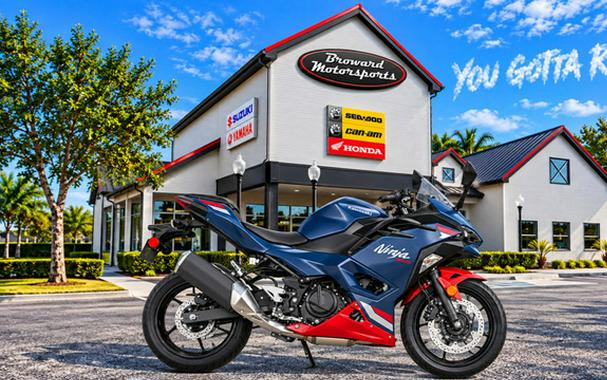 2026 Kawasaki Ninja 500 ABS Metallic Matte Twilight Blue
