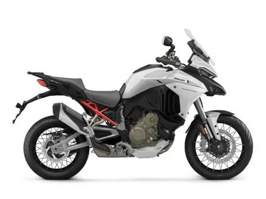 2023 Ducati DEMO - Multistrada V4S Iceberg White - Spoked Whee