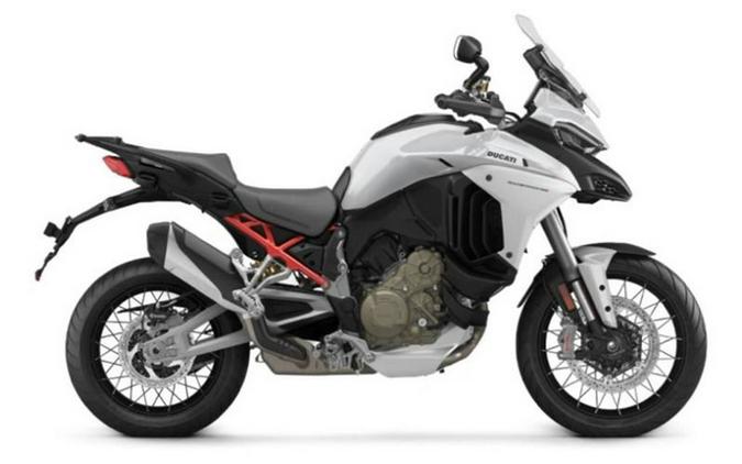 2023 Ducati DEMO - Multistrada V4S Iceberg White - Spoked Whee