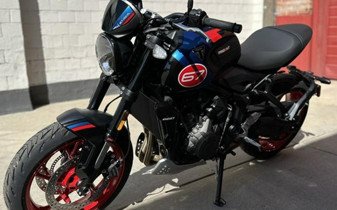 2026 Triumph Trident 660 Triple Tribute Edition Sapphire Black