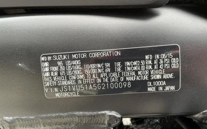 2016 Suzuki V-Strom 1000 Adventure