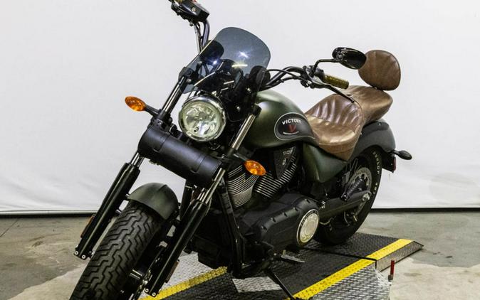 2016 Victory Motorcycles® Gunner® Suede Titanium Metallic with Black