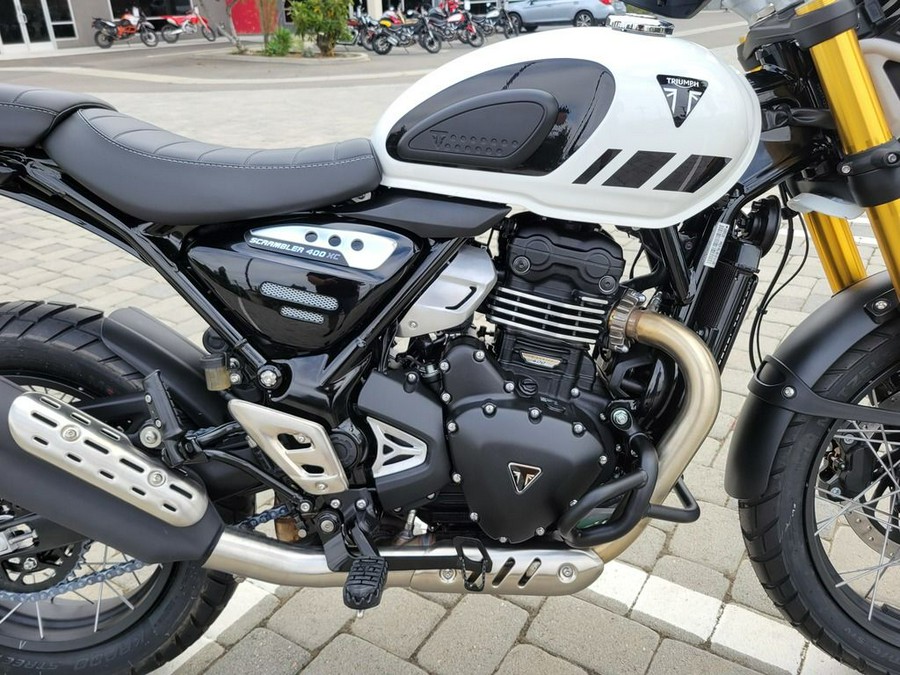 2026 Triumph Scrambler 400 XC Vanilla White