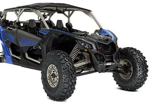 New 2024 CAN-AM MAVERICK MAX X RS 72 TURBO RR CALI DAZZLING BLUE AND CARBON BLACK