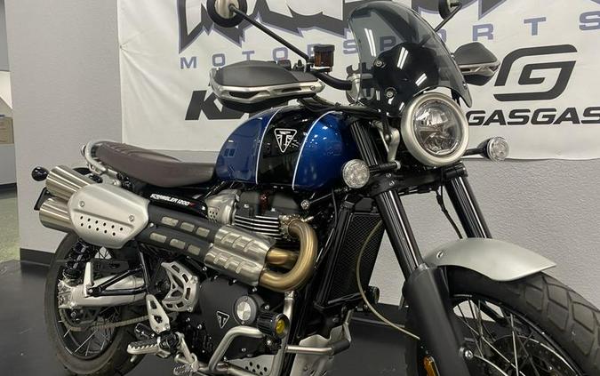 2022 Triumph Scrambler 1200 XC Cobalt Blue and Jet Black