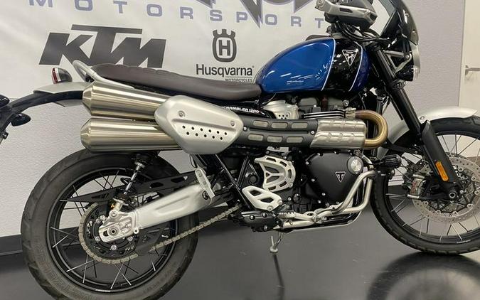 2022 Triumph Scrambler 1200 XC Cobalt Blue and Jet Black