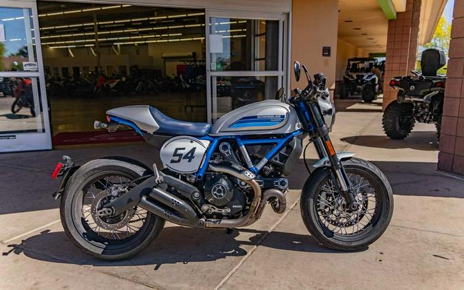 2020 Ducati Scrambler Cafe Racer Silver Ice Matte