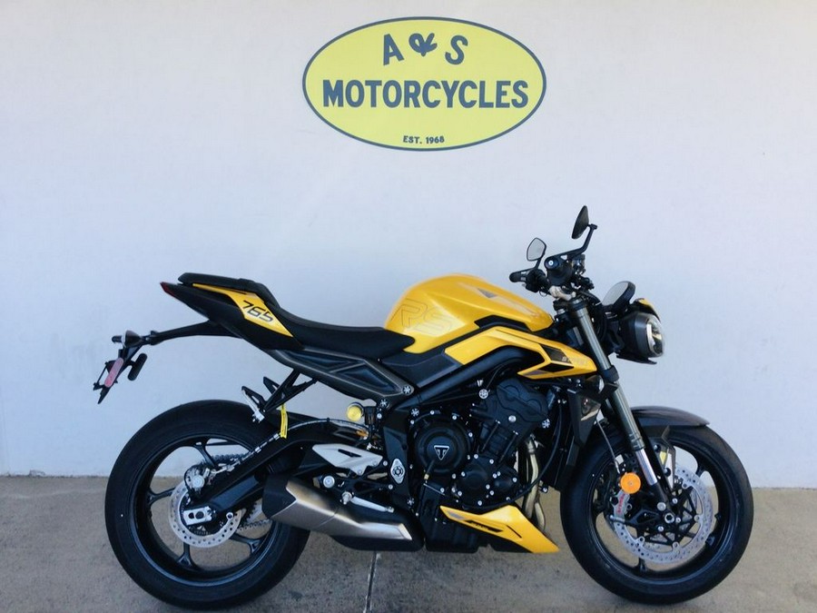 2024 Triumph Street Triple 765 RS Cosmic Yellow