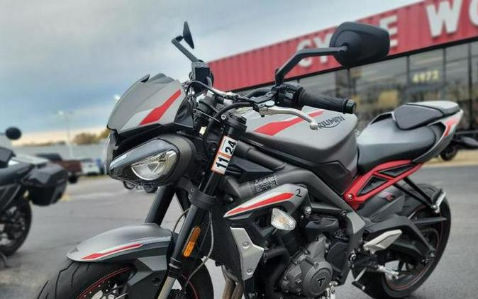 2021 Triumph Street Triple R Matte Silver Ice