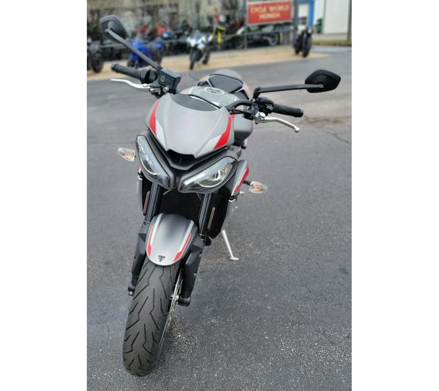 2021 Triumph Street Triple R Matte Silver Ice