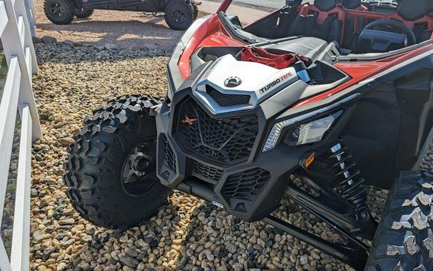 New 2024 CAN-AM MAVERICK MAX X RS 72 TURBO RR CALI FIERY RED AND HYPER SILVER