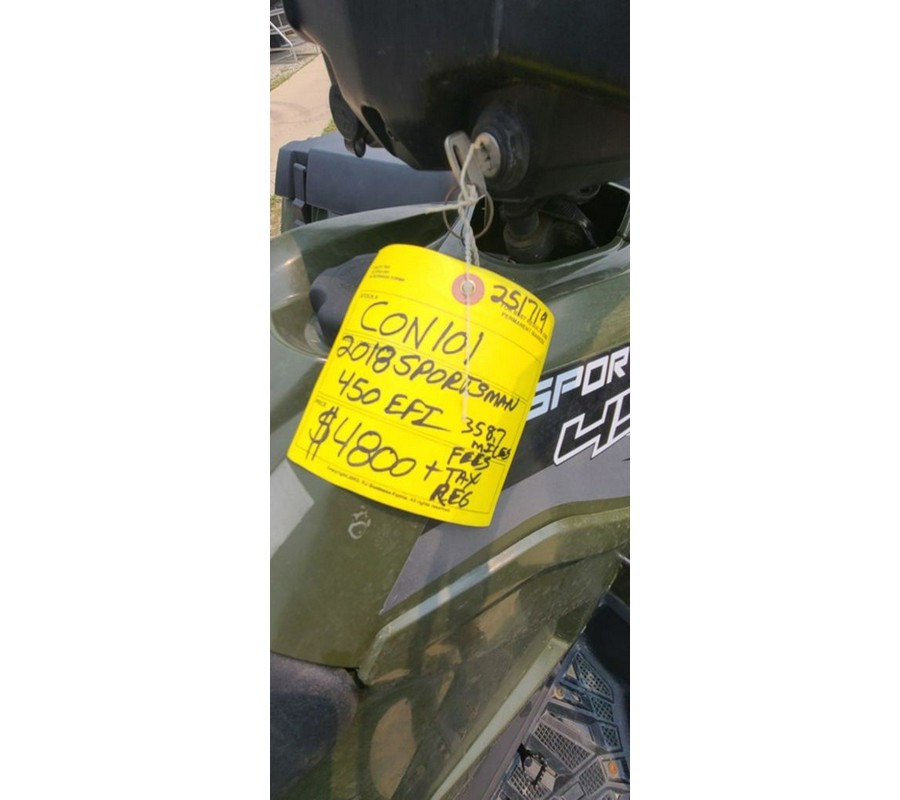 2018 Polaris® Sportsman® 450 H.O. Sage Green