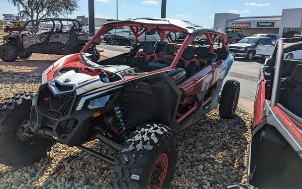 New 2024 CAN-AM MAVERICK MAX X RS 72 TURBO RR CALI FIERY RED AND HYPER SILVER