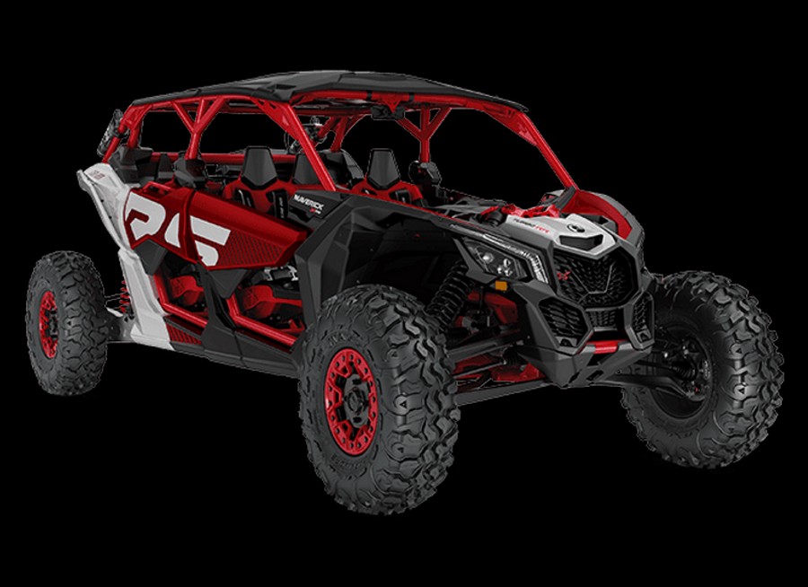 New 2024 CAN-AM MAVERICK MAX X RS 72 TURBO RR CALI FIERY RED AND HYPER SILVER