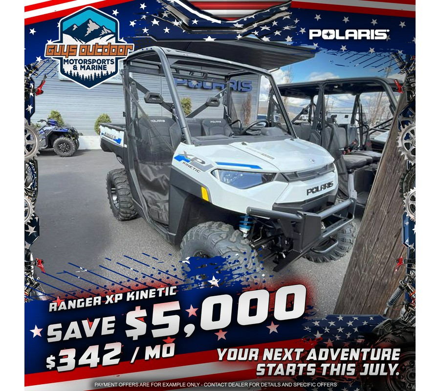 2024 POLARIS RANGER XP KINETIC PREMIUM Icy White Pearl - 03577