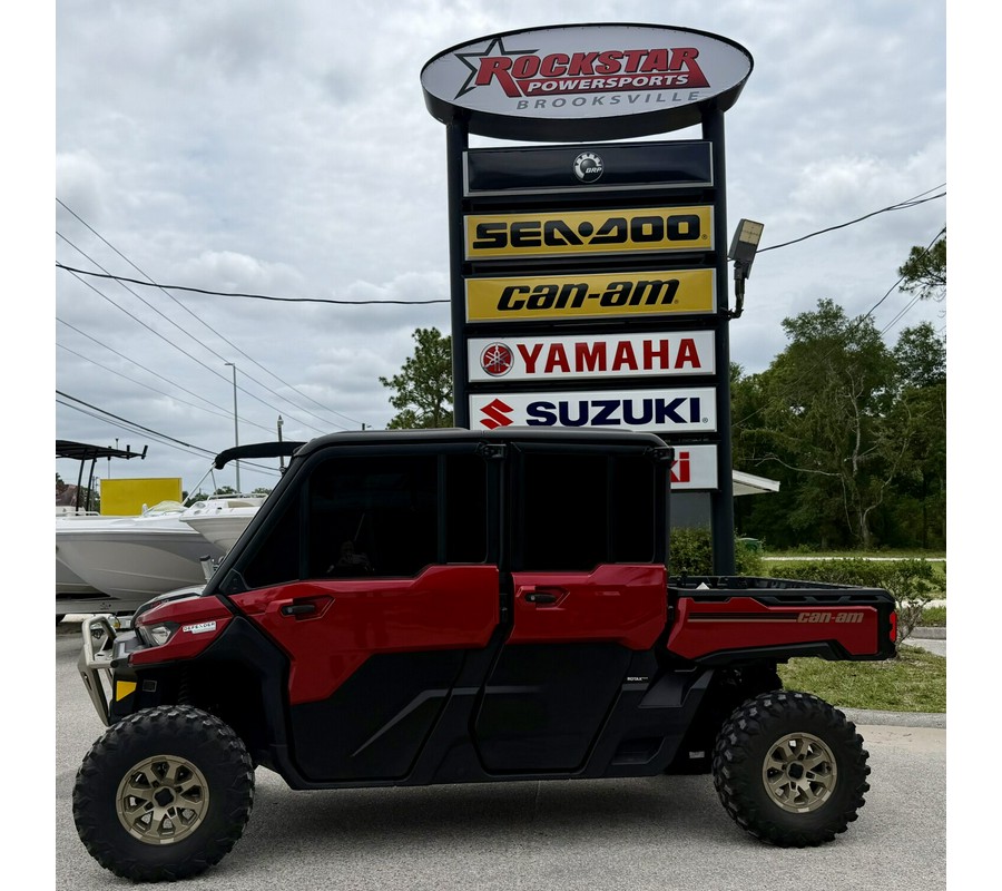 2025 Can-Am Defender MAX Limited HD10 Fiery Red