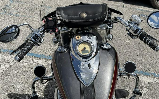 2018 Indian Springfield ABS Steel Gray over Burgundy Metallic