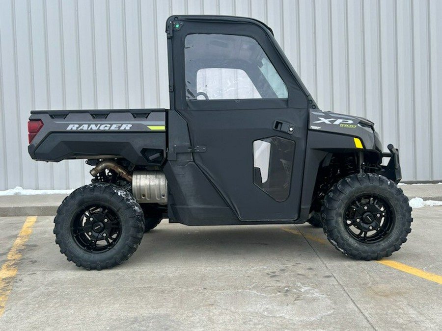 2023 Polaris RANGER XP 1000 Premium Super Graphite with Lifted Lime Accents