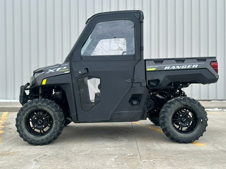 2023 Polaris RANGER XP 1000 Premium Super Graphite with Lifted Lime Accents