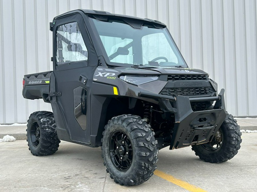 2023 Polaris RANGER XP 1000 Premium Super Graphite with Lifted Lime Accents