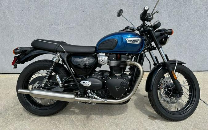 2023 Triumph Bonneville T100 Chrome Edition Cobalt Blue