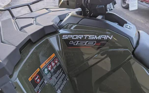 New 2024 POLARIS SPORTSMAN 450 HO EPS SAGE GREEN