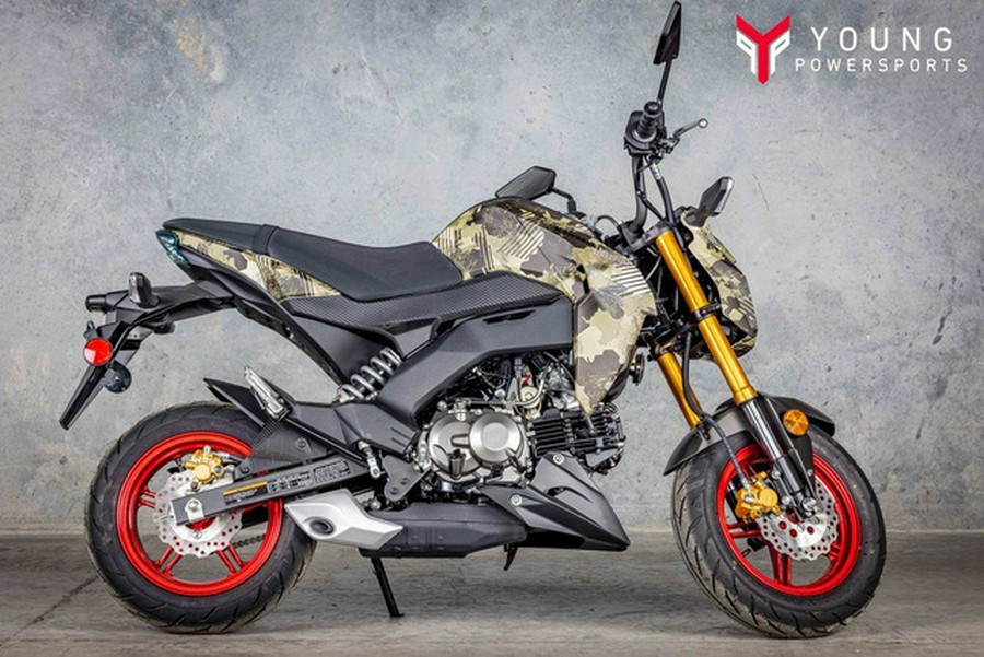 2025 Kawasaki Z125 PRO Cypher Camo Beige