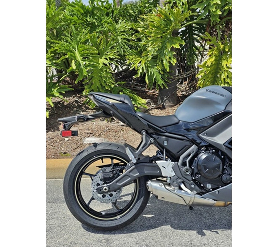 2024 Kawasaki Ninja 650 Metallic Matte Dark GrayMetallic Spark