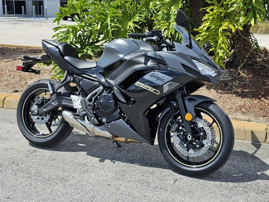 2024 Kawasaki Ninja 650 Metallic Matte Dark GrayMetallic Spark