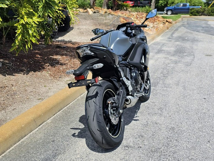 2024 Kawasaki Ninja 650 Metallic Matte Graphenesteel Gray/Ebony Metallic Matte Dark GrayMetallic Spark