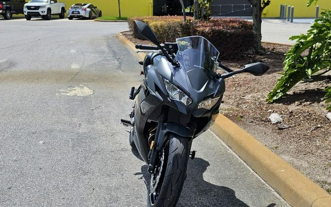 2024 Kawasaki Ninja 650 Metallic Matte Graphenesteel Gray/Ebony Metallic Matte Dark GrayMetallic Spark