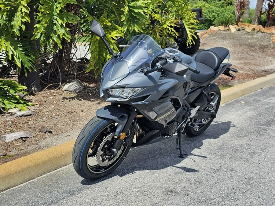 2024 Kawasaki Ninja 650 Metallic Matte Dark GrayMetallic Spark