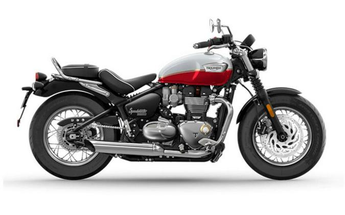 2025 Triumph Bonneville Speedmaster Snowdonia / Cranberry Red