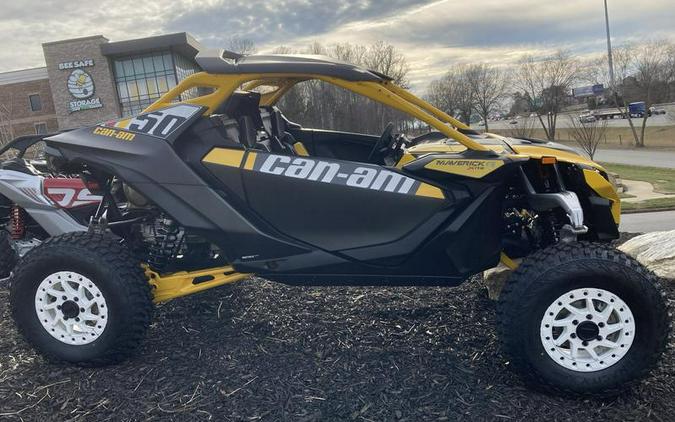 2024 Can-Am® Maverick R X RS with Smart-Shox Carbon Black & Neo Yellow