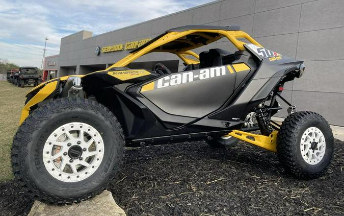 2024 Can-Am® Maverick R X RS with Smart-Shox Carbon Black & Neo Yellow