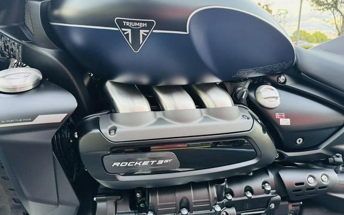2025 Triumph Rocket 3 Storm GT Matte Sapphire Black And Satin P