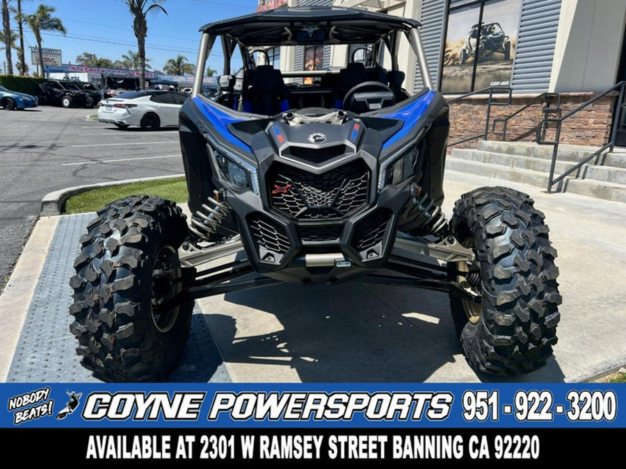 2024 Can-Am® Maverick X3 MAX X rs Turbo RR with Smart-Shox Dazzling Blue & Carbon Black