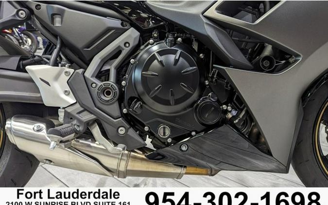 2023 Kawasaki Ninja 650 Metallic Matte Graphenesteel GrayEbony