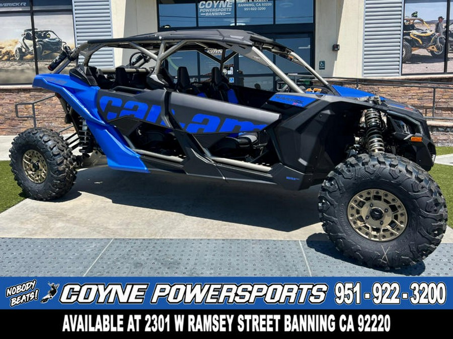 2024 Can-Am® Maverick X3 MAX X rs Turbo RR with Smart-Shox Dazzling Blue & Carbon Black