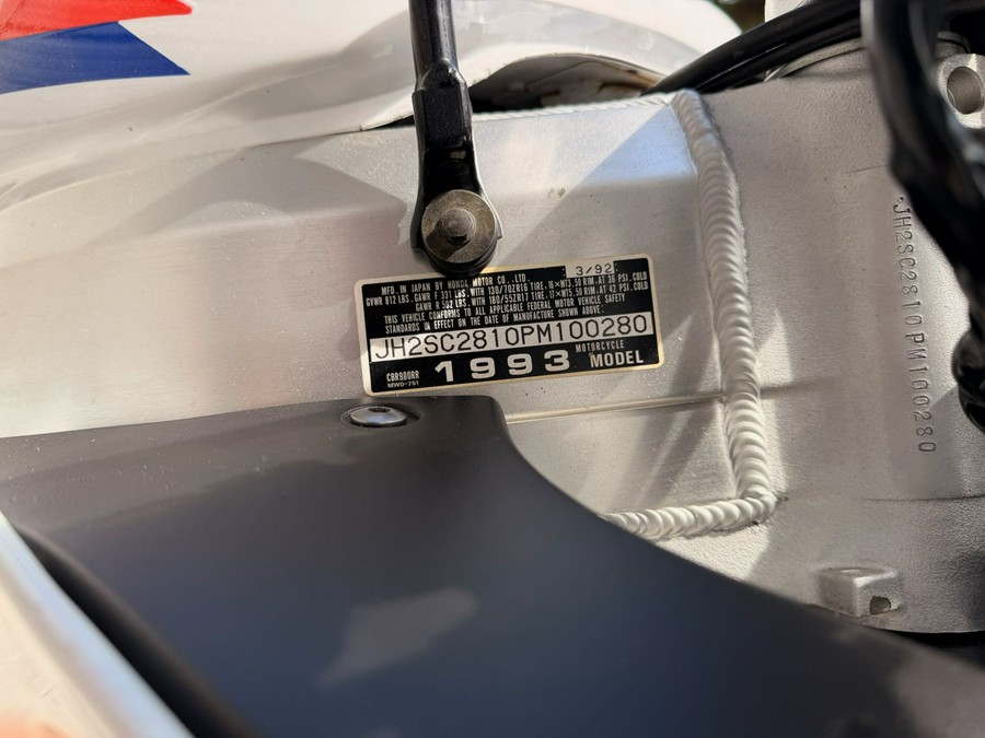 1993 Honda CBR900RR Fireblade