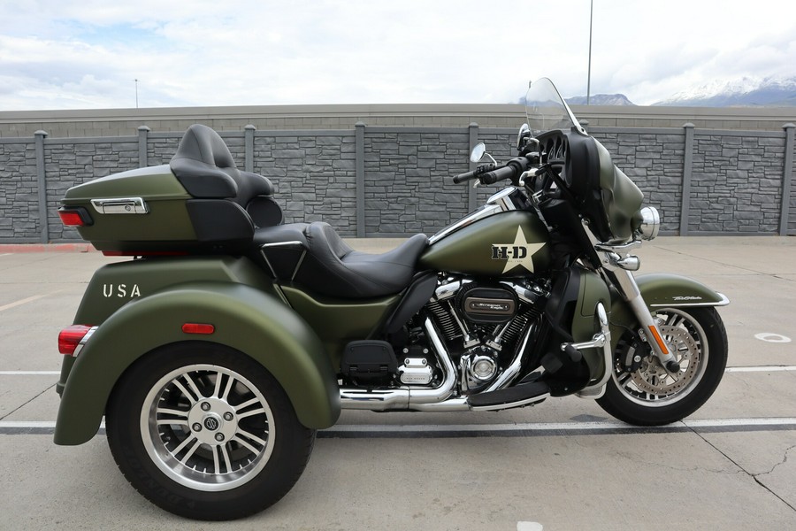 2022 Harley-Davidson Tri Glide Ultra MINERAL GREEN DENIM