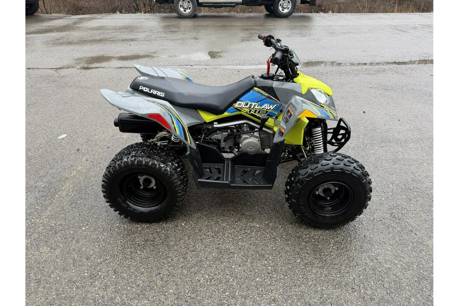 2023 Polaris Outlaw 110 EFI Avalanche Gray/Lime Squeeze