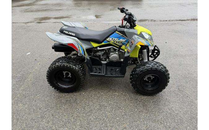 2023 Polaris Outlaw 110 EFI Avalanche Gray/Lime Squeeze