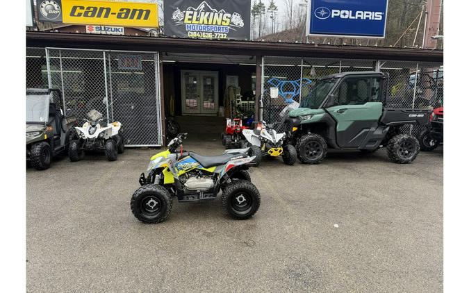 2023 Polaris Outlaw 110 EFI Avalanche Gray/Lime Squeeze