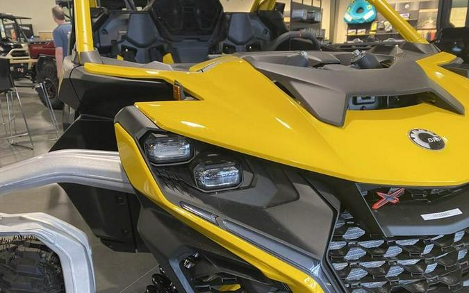 2024 Can-Am® Maverick R X RS with Smart-Shox Carbon Black & Neo Yellow