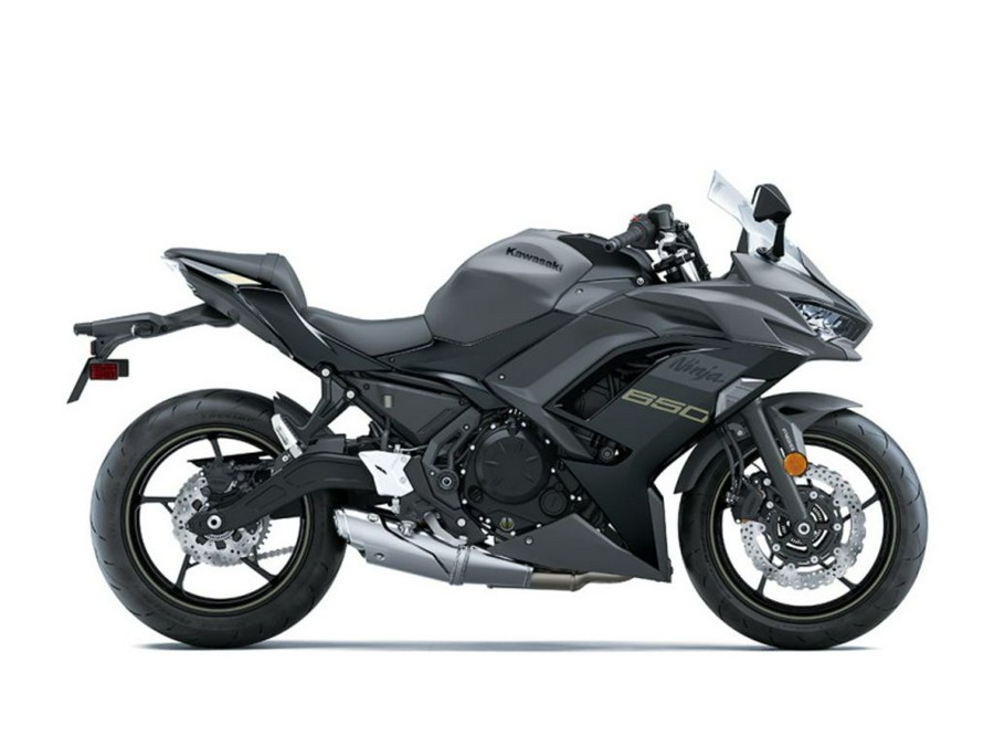 2024 Kawasaki Ninja® 650 Metallic Matte Dark Gray/Metallic Spark Black